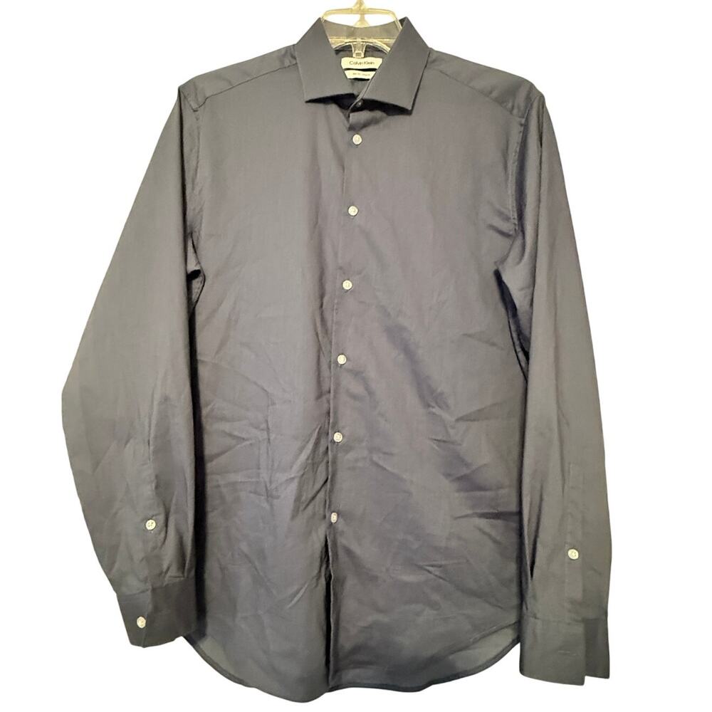 Calvin Klein Slim Fit Stretch Men's L/S Shirt, Size L